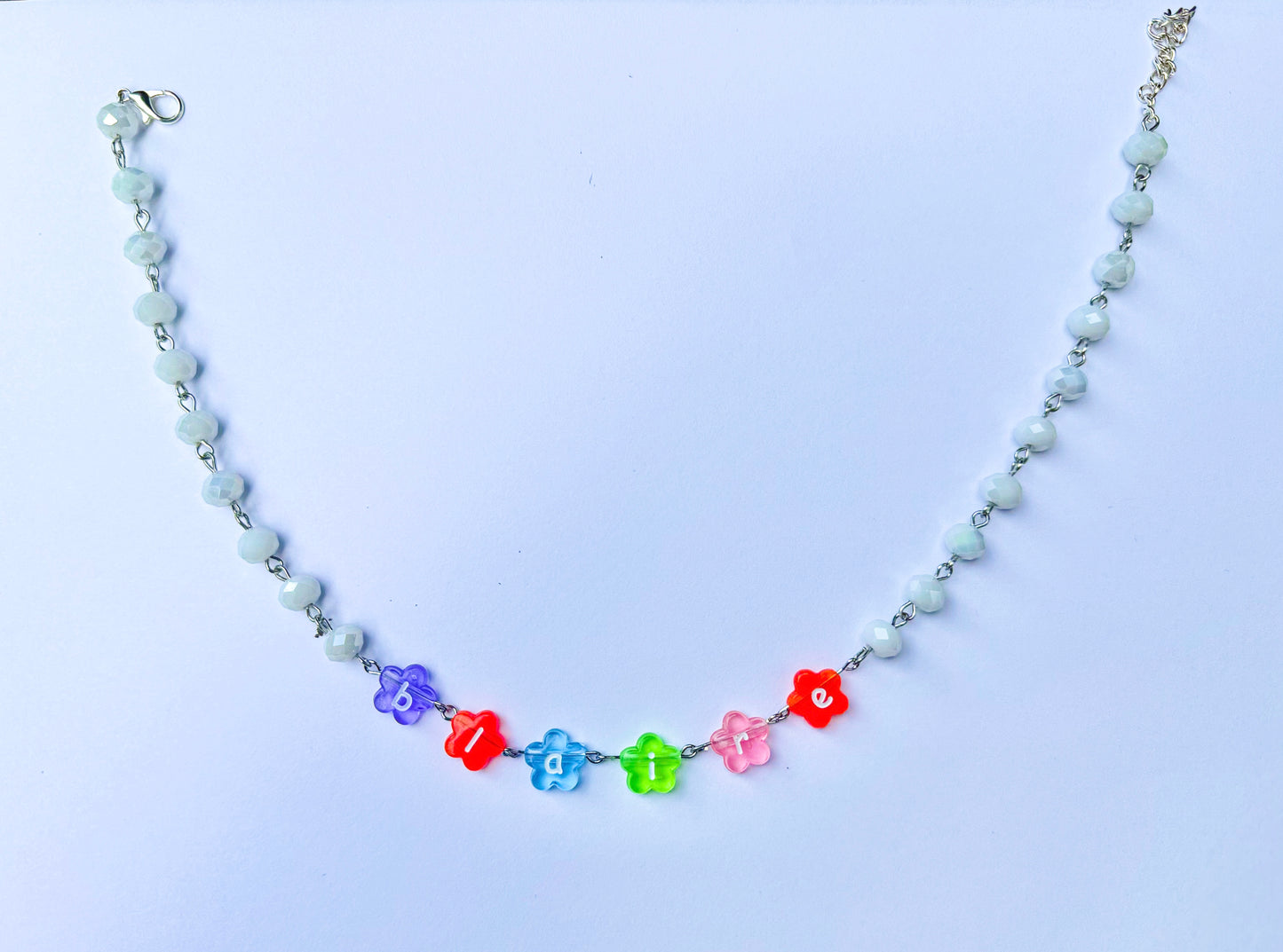Flower Name Necklace