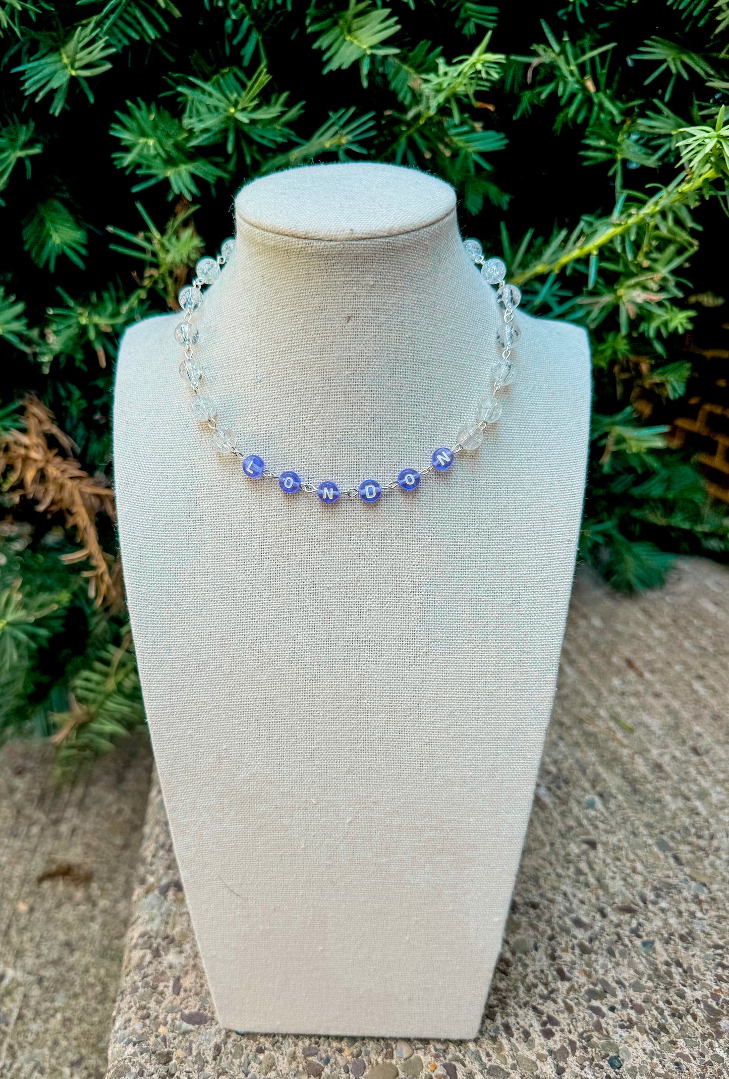 Beaded name necklace