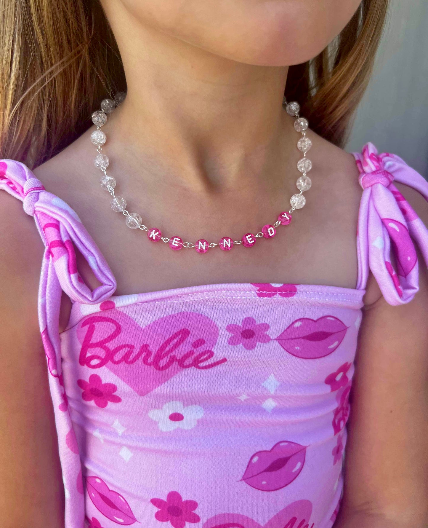 Beaded name necklace