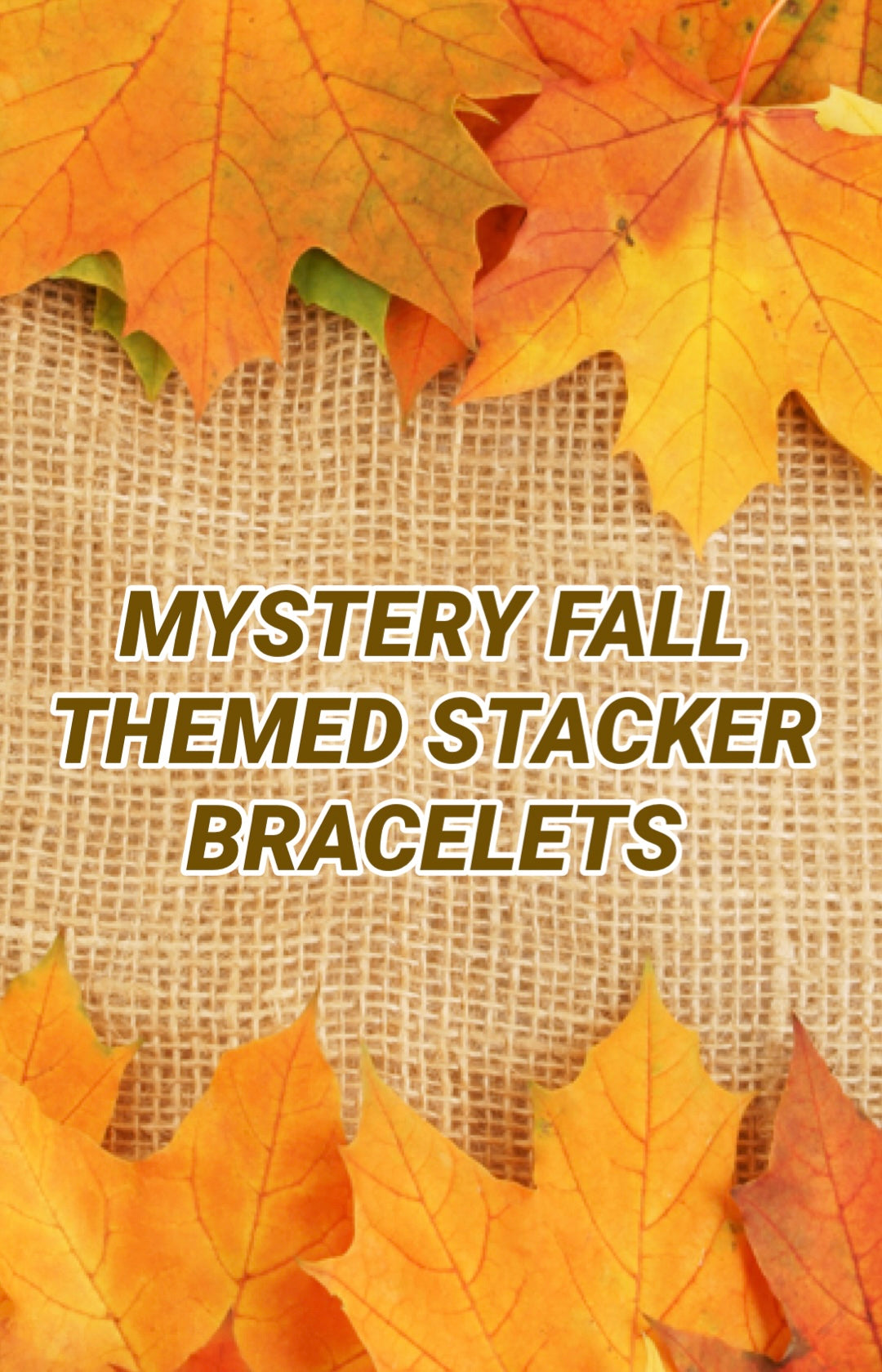 Mystery fall themed stacker bracelet (single)