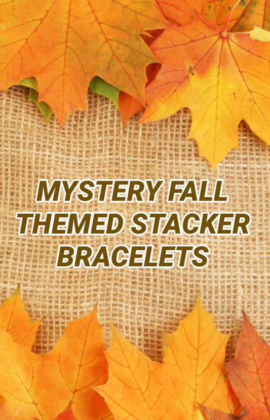 Mystery fall themed stacker bracelet (single)