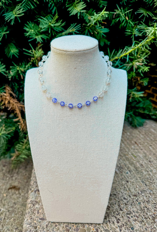 Beaded name necklace