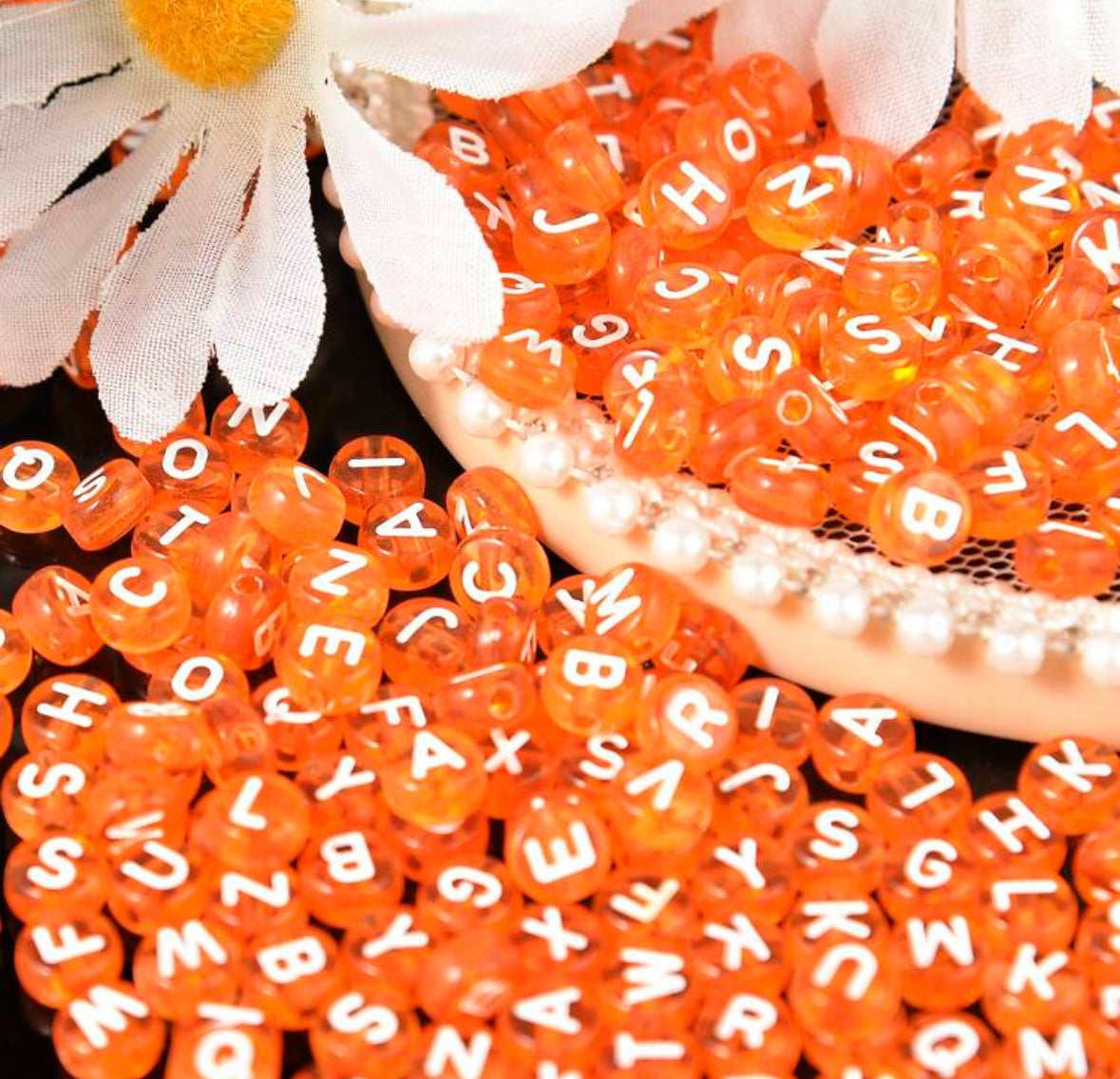Beaded name necklace